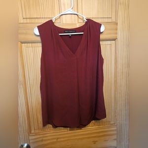 White House Black Market maroon blouse